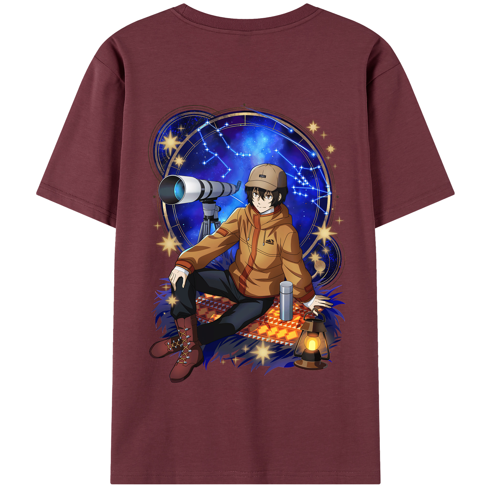 （画像用） 文豪ストレイドッグス Bungo Stray Dogs 綿100％半袖Tシャツ（背面プリント）